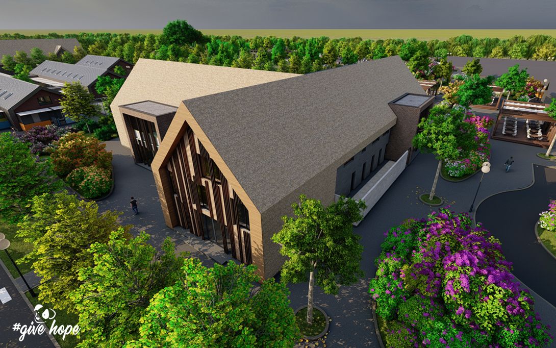 Administrasjonsbygning, adopsjons- og terapisenter, frivillighetssenter